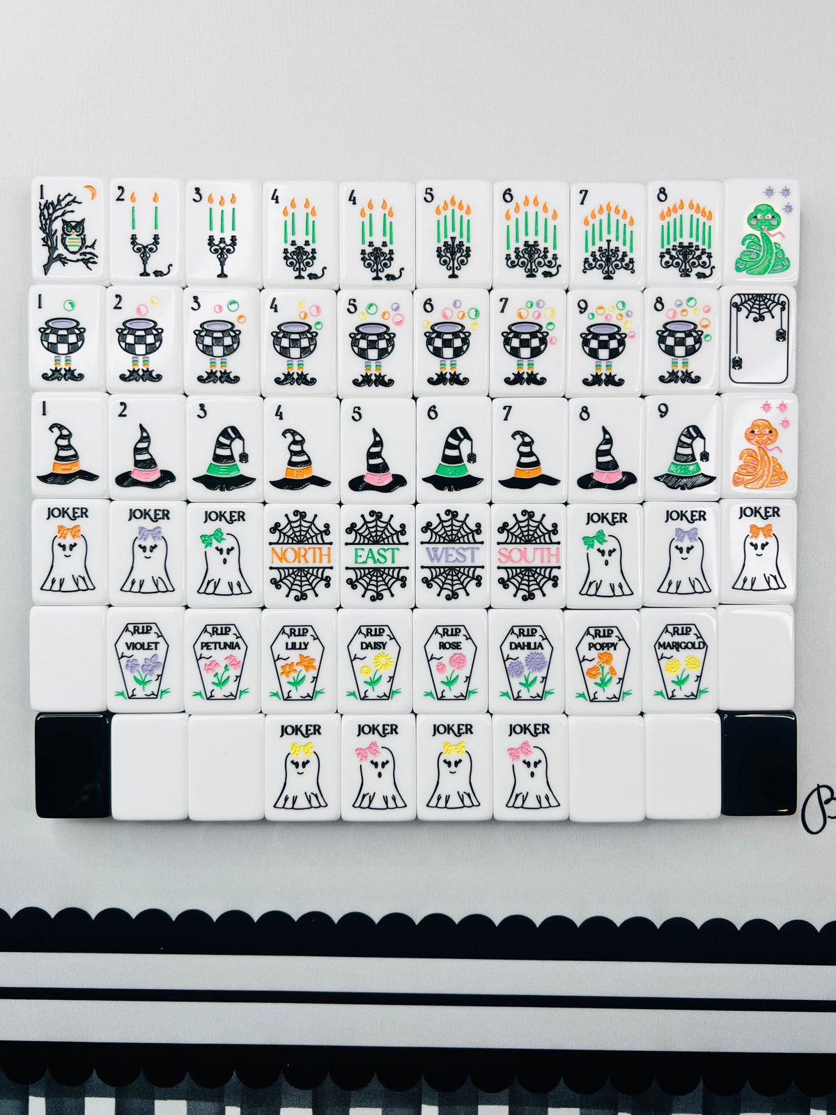 Hocus Pocus Halloween Mahjong Tile Set