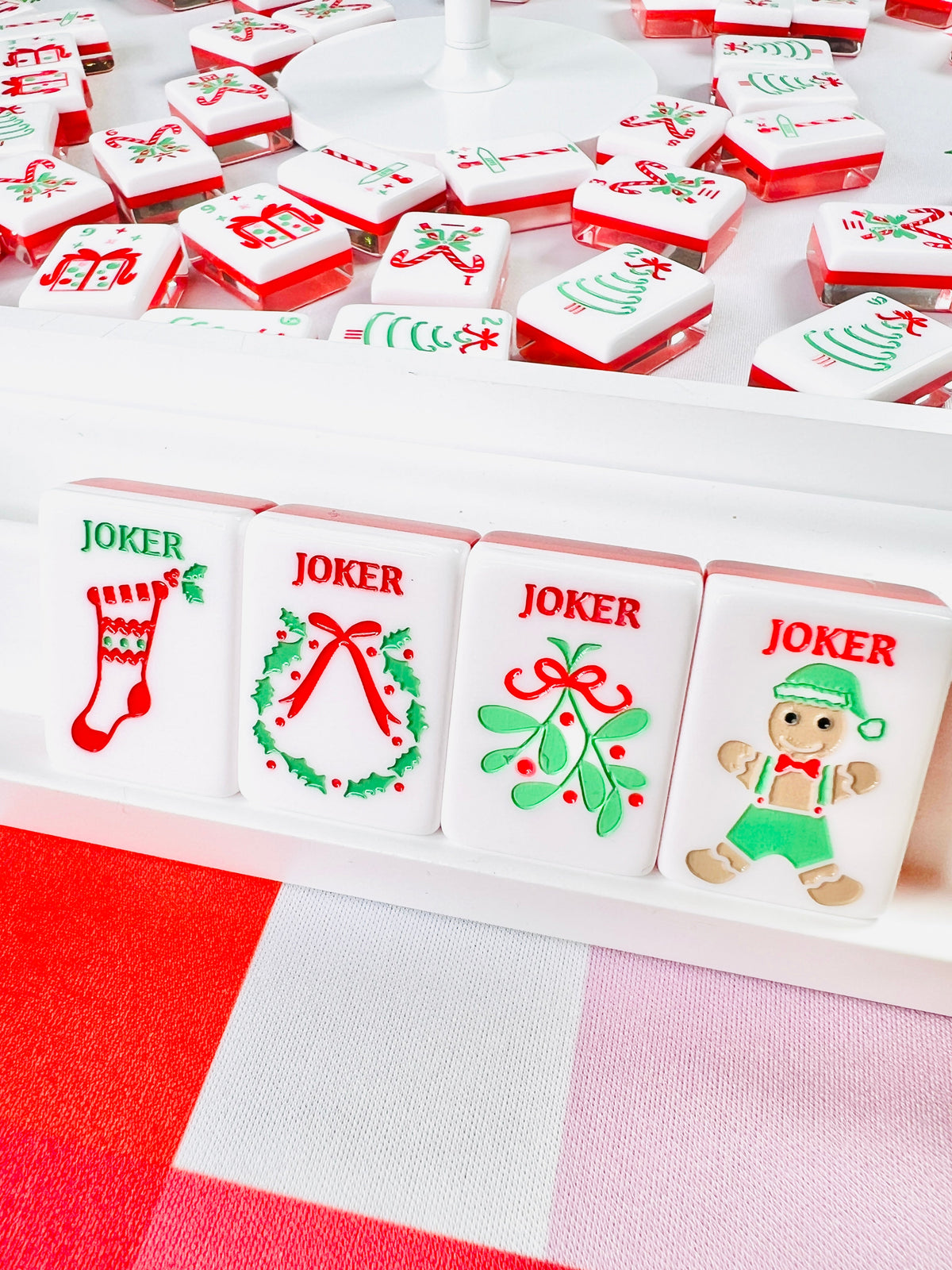Holly Jolly Christmas Mahjong Tile Set