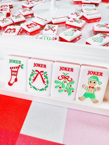 Holly Jolly Christmas Mahjong Tile Set