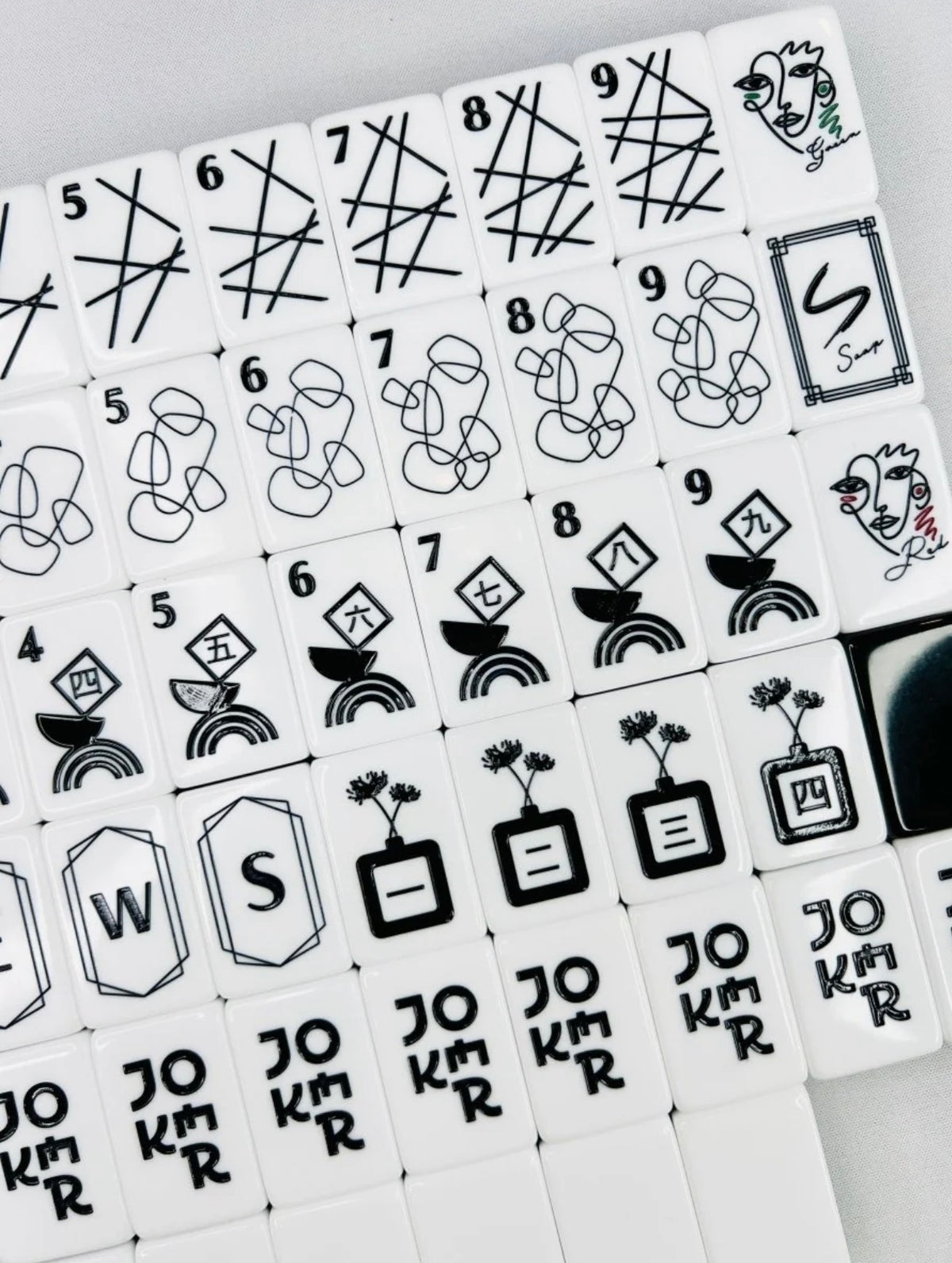 Art Deco Luxury Mahjong Tiles