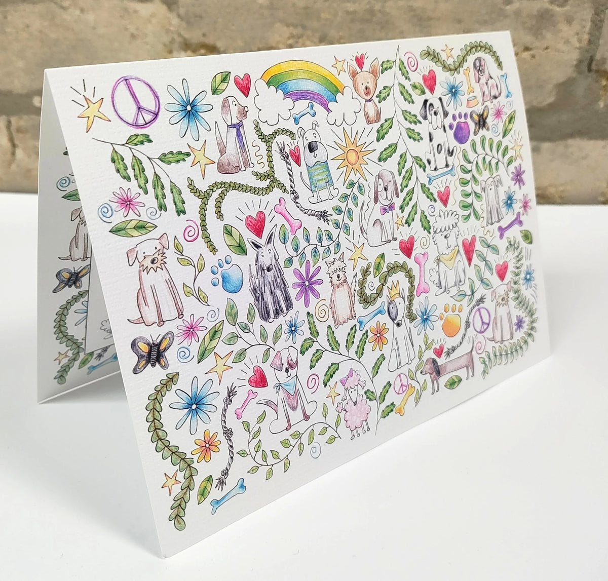 Doodle Dog Greeting Card