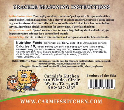 Seasoned Cracker Mixes – Choose Your Flavor